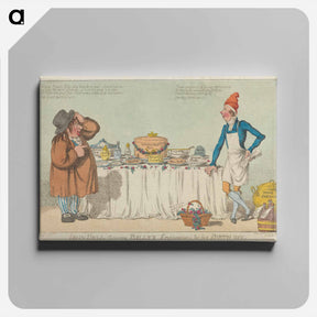 アートパネル-John Bull Viewing Billy's Preparations for His Birthday
 - イェール大学アートギャラリー Canvas.