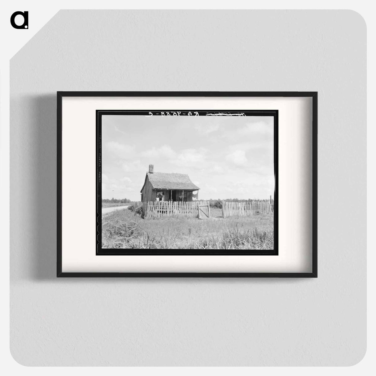 Plantation cotton cabin - Dorothea Lange Poster.