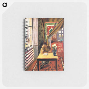 アートメモ帳-Reader Leaning Her Elbow on the Table - アンリ マティス Memo.
