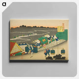 One Hundred Poems Explained by the Nurse - Katsushika Hokusai Canvas.