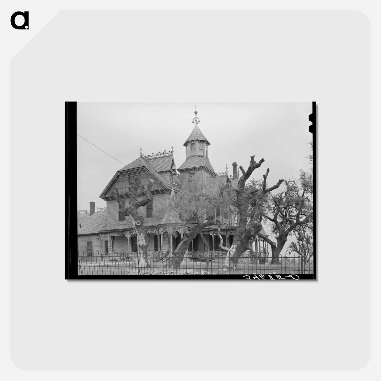 アートポストカード-Old Mansion, Comanche, Texas
 - ラッセル リー Postcard.
