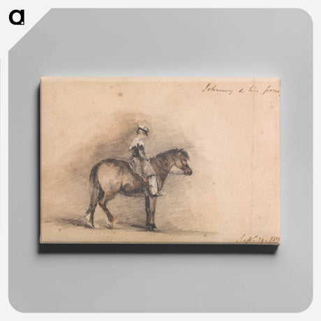 アートパネル-Johnny and His Pony
 - イェール大学アートギャラリー Canvas.