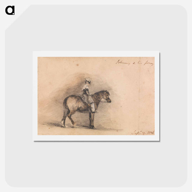 アートポストカード-Johnny and His Pony
 - イェール大学アートギャラリー Postcard.