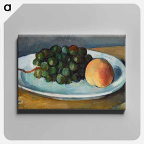 アートパネル-Grapes and Peach on a Plate
 - バーンズ・コレクション Canvas.