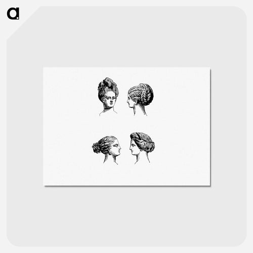 Vintage Feminine Hairstyles From Greek Pictures
 - 大英図書館 Postcard.