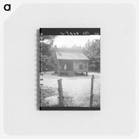 アートメモ帳-Home of turpentine worker near Cordele, Alabama - ドロテア ラング Memo.