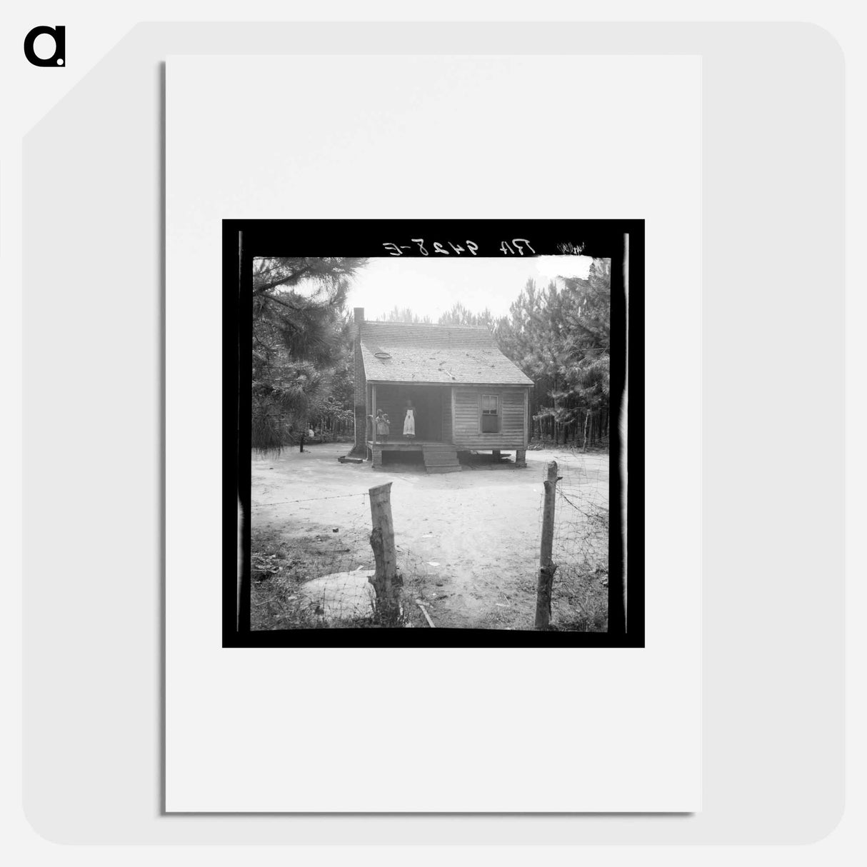 Home of turpentine worker near Cordele, Alabama - Dorothea Lange Poster.