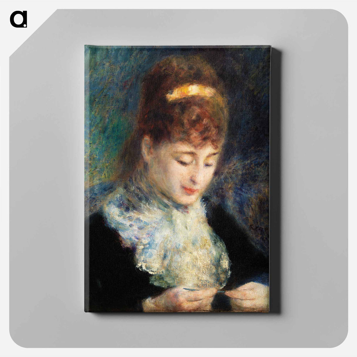 アートパネル-Woman Crocheting
 - バーンズ・コレクション Canvas.
