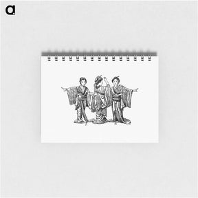 アートメモ帳-Geishas from The Japs At Home
 - 大英図書館 Memo.