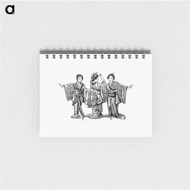 アートメモ帳-Geishas from The Japs At Home
 - 大英図書館 Memo.