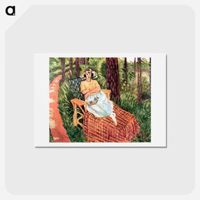 アートポストカード-Repose Among the Trees - アンリ マティス Postcard.
