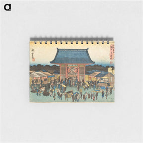 アートメモ帳-Kinryūzan Temple at Asakusa
 - 歌川 広重 Memo.