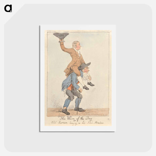 The Whim of the Day, Or - Old Sarum Bringing in his New Member
 - イェール大学アートギャラリー Postcard.