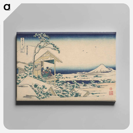 アートパネル-Snowy Morning from Koishikawa - 葛飾 北斎 Canvas.