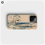 Snowy Morning from Koishikawa - Katsushika Hokusai Phone Case.