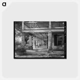 アートポストカード-Plantation Balcony
 - ラッセル リー Postcard.