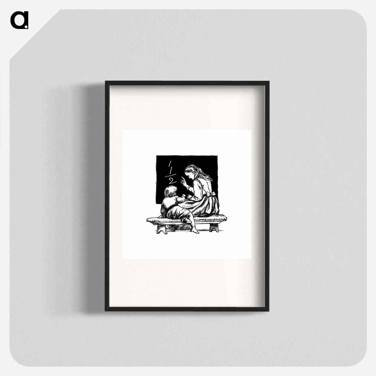 アートポスター-Woman Teaching a Child from Sing-Song
 - 大英図書館 Poster.