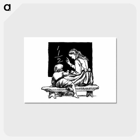 アートポストカード-Woman Teaching a Child from Sing-Song
 - 大英図書館 Postcard.