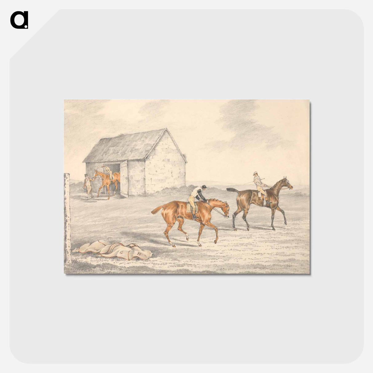 アートポストカード-The St. Leger, Doncaster: Preparing to Start
 - イェール大学アートギャラリー Postcard.