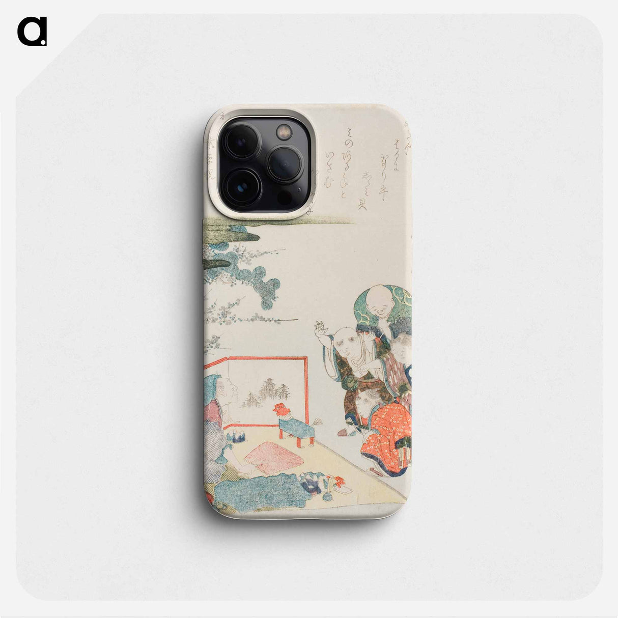 The Toy Seller - Katsushika Hokusai Phone Case.