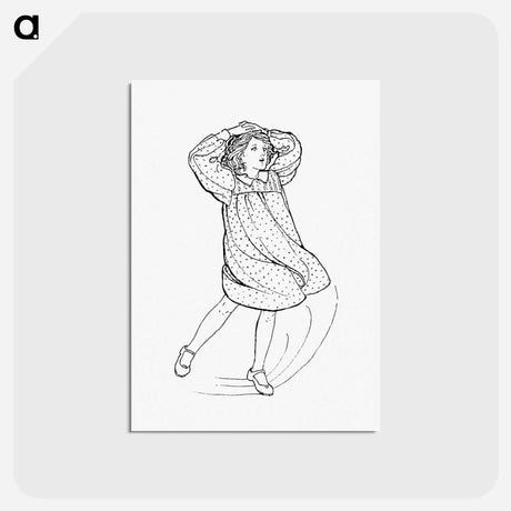 アートポストカード-Little Girl from Verses For Grannies
 - 大英図書館 Postcard.