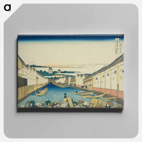 アートパネル-Nihonbashi Bridge in Edo - 葛飾 北斎 Canvas.