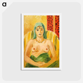 アートポストカード-Odalisque, Half-Length (The Tatoo) - アンリ マティス Postcard.