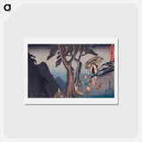 アートポストカード-Act V: Yoichibei, Father of Okaru, Being Robbed of the Money from Her Sale to a Brothel
 - 歌川 広重 Postcard.