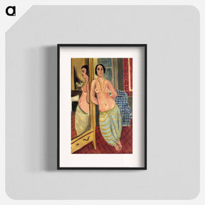 アートポスター-Standing Odalisque Reflected in a Mirror - アンリ マティス Poster.
