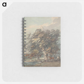 アートメモ帳-Four Horses Standing in a Group in the Shade of Large Trees by Water
 - イェール大学アートギャラリー Memo.
