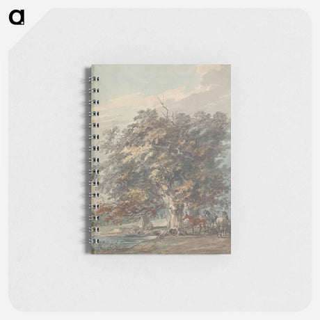 アートメモ帳-Four Horses Standing in a Group in the Shade of Large Trees by Water
 - イェール大学アートギャラリー Memo.