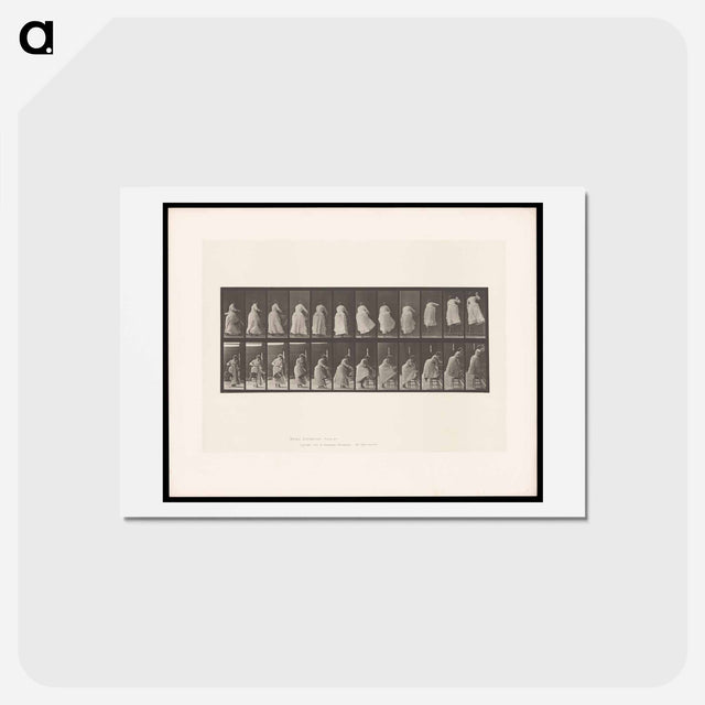 アートポストカード-Woman on Chair
 - エドワード マイブリッジ Postcard.