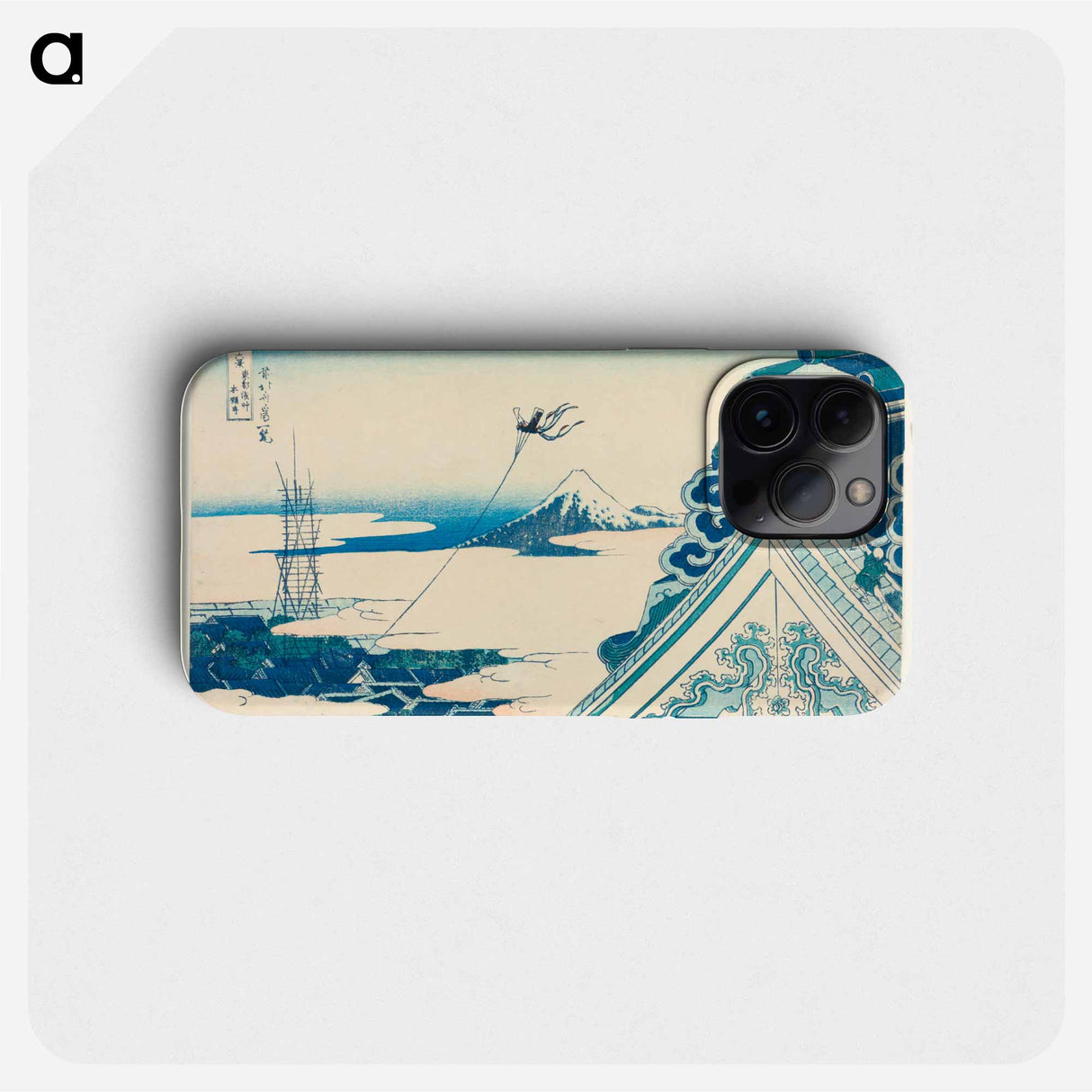 Honganji Temple at Asakusa in Edo - Katsushika Hokusai Phone Case.