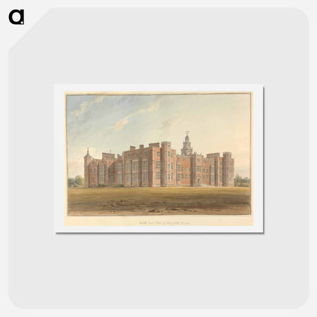 アートポストカード-North East View of Hatfield House
 - イェール大学アートギャラリー Postcard.