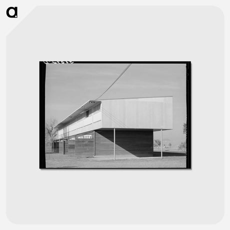 アートポストカード-Row of Apartments at Yuba City Farm Workers' Camp
 - ラッセル リー Postcard.