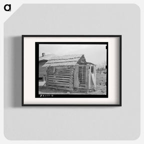 アートポスター-Log Shed and Privy near Jefferson, Texas
 - ラッセル リー Poster.