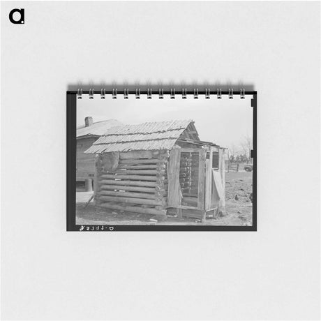 アートメモ帳-Log Shed and Privy near Jefferson, Texas
 - ラッセル リー Memo.