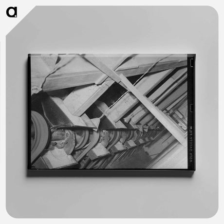 アートパネル-Rice Polishing, Abbeville, Louisiana
 - ラッセル リー Canvas.