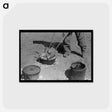 アートポストカード-Placing Coals on Lid of Dutch Oven Near Marfa, Texas
 - ラッセル リー Postcard.