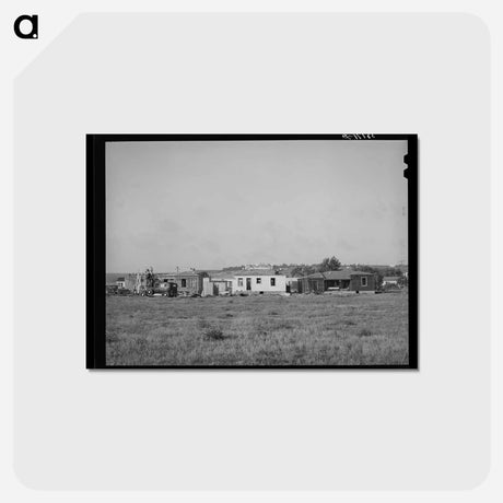 アートポストカード-Houses Under Construction, Pacific Beach
 - ラッセル リー Postcard.
