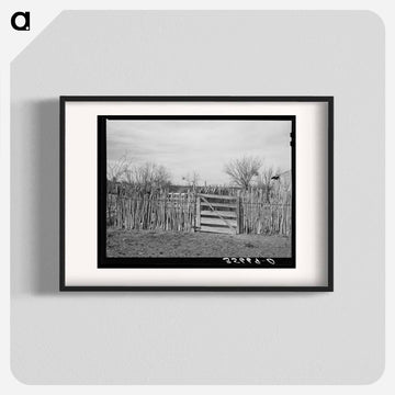 Cedar Post Fence, Kimble County, Texas
 - ラッセル リー Poster.