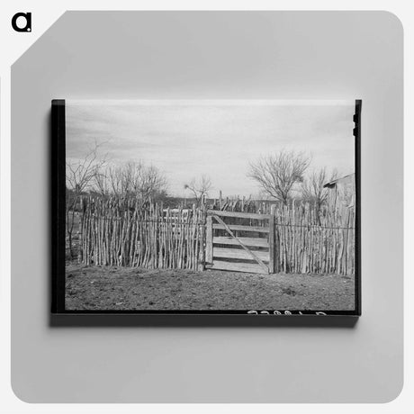 アートパネル-Cedar Post Fence, Kimble County, Texas
 - ラッセル リー Canvas.