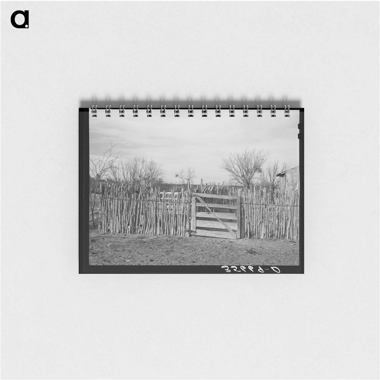 アートメモ帳-Cedar Post Fence, Kimble County, Texas
 - ラッセル リー Memo.