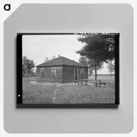 アートパネル-Home of John Mathews Family near Black River Falls, Wisconsin
 - ラッセル リー Canvas.