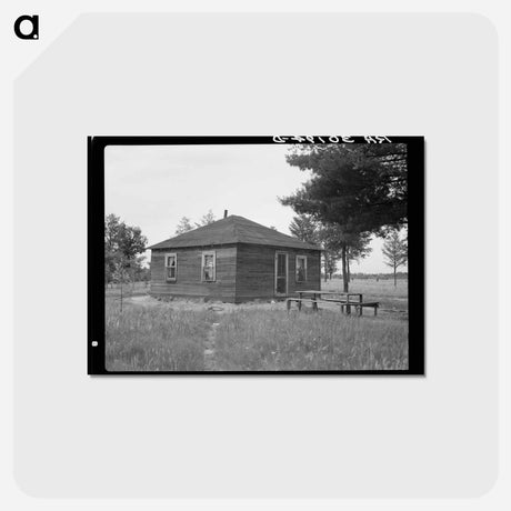 アートポストカード-Home of John Mathews Family near Black River Falls, Wisconsin
 - ラッセル リー Postcard.