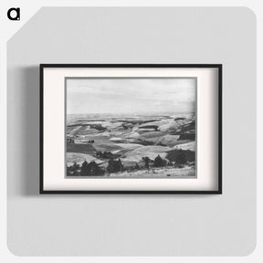 アートポスター-Wheat Fields from Winchester Hill, Nez Perce County, Idaho
 - ラッセル リー Poster.