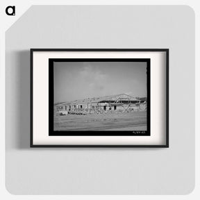 アートポスター-Construction of Barracks at Coast Artillery Cantonment, San Diego
 - ラッセル リー Poster.