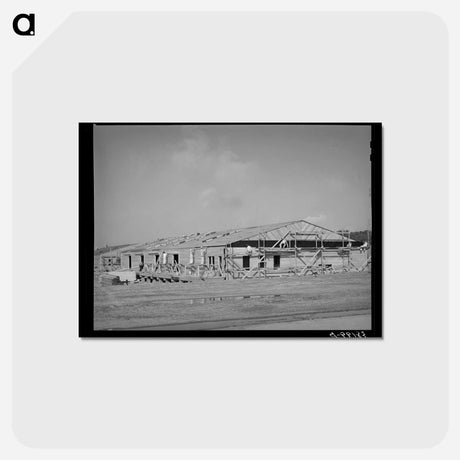 アートポストカード-Construction of Barracks at Coast Artillery Cantonment, San Diego
 - ラッセル リー Postcard.