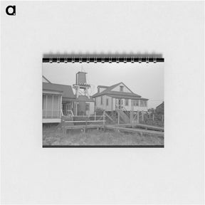 アートメモ帳-Pilottown, Louisiana, Buildings and Boardwalks
 - ラッセル リー Memo.