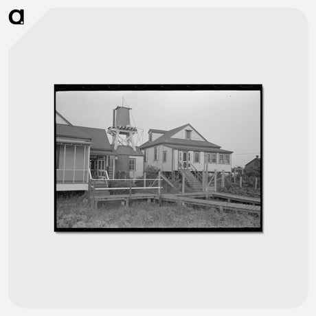 アートポストカード-Pilottown, Louisiana, Buildings and Boardwalks
 - ラッセル リー Postcard.